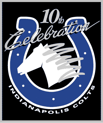 Indianapolis Colts 1993 Anniversary Logo iron on paper